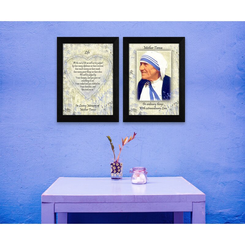 Mother Teresa Wooden Framed Do it Anyway Art Wood Framed Rustic Wall Sign Farmhouse Distressed Sothern Charm Home Decor 16